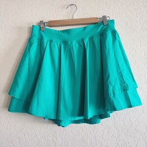 MTA Sport | Teal Layered Skort with Wide Waistband | L
